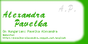 alexandra pavelka business card